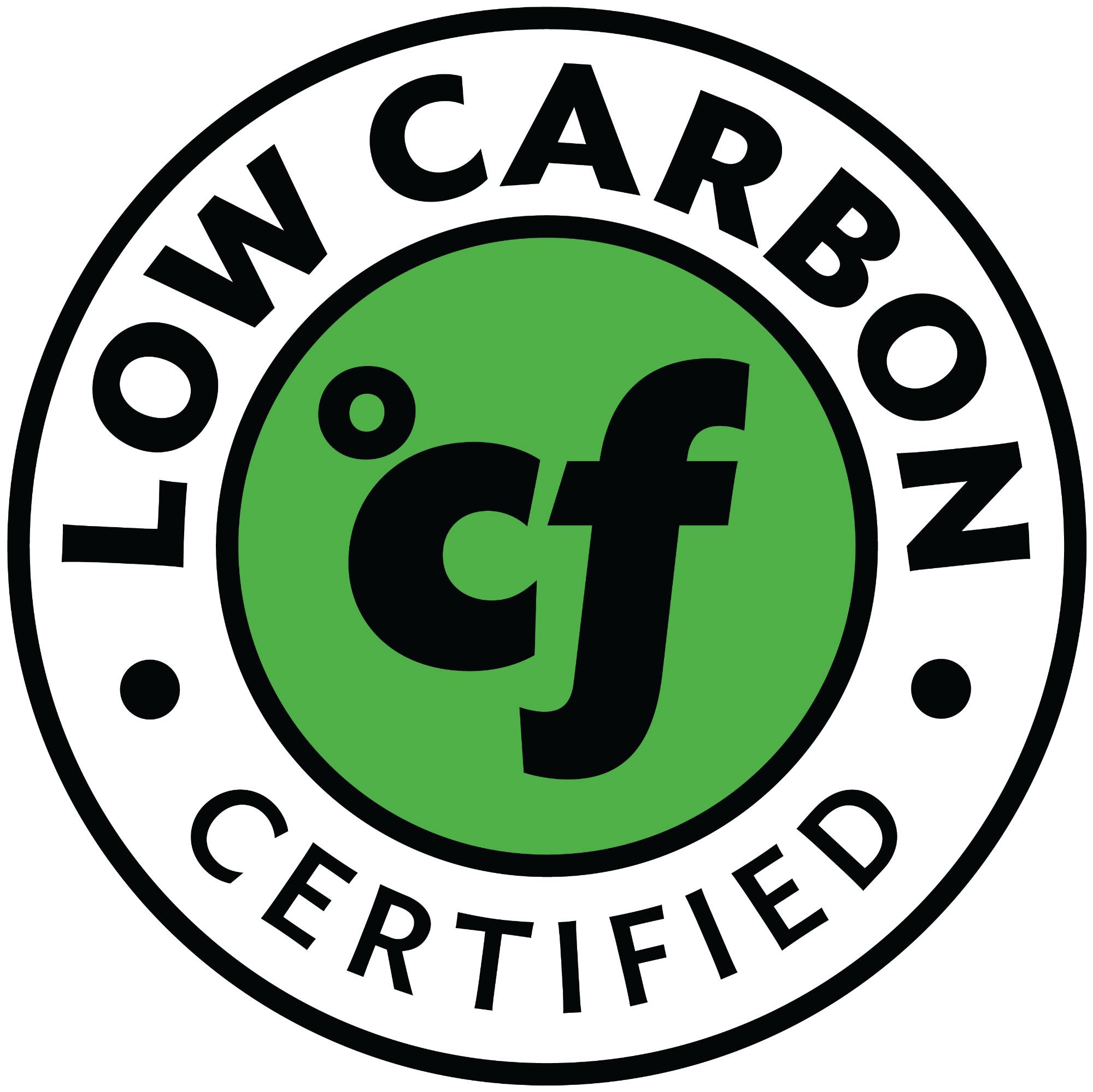 Low carbon certified cool foods icon